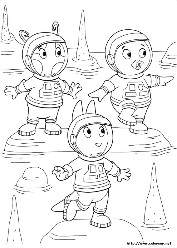 Dibujos de Backyardigans para colorear en Colorear.