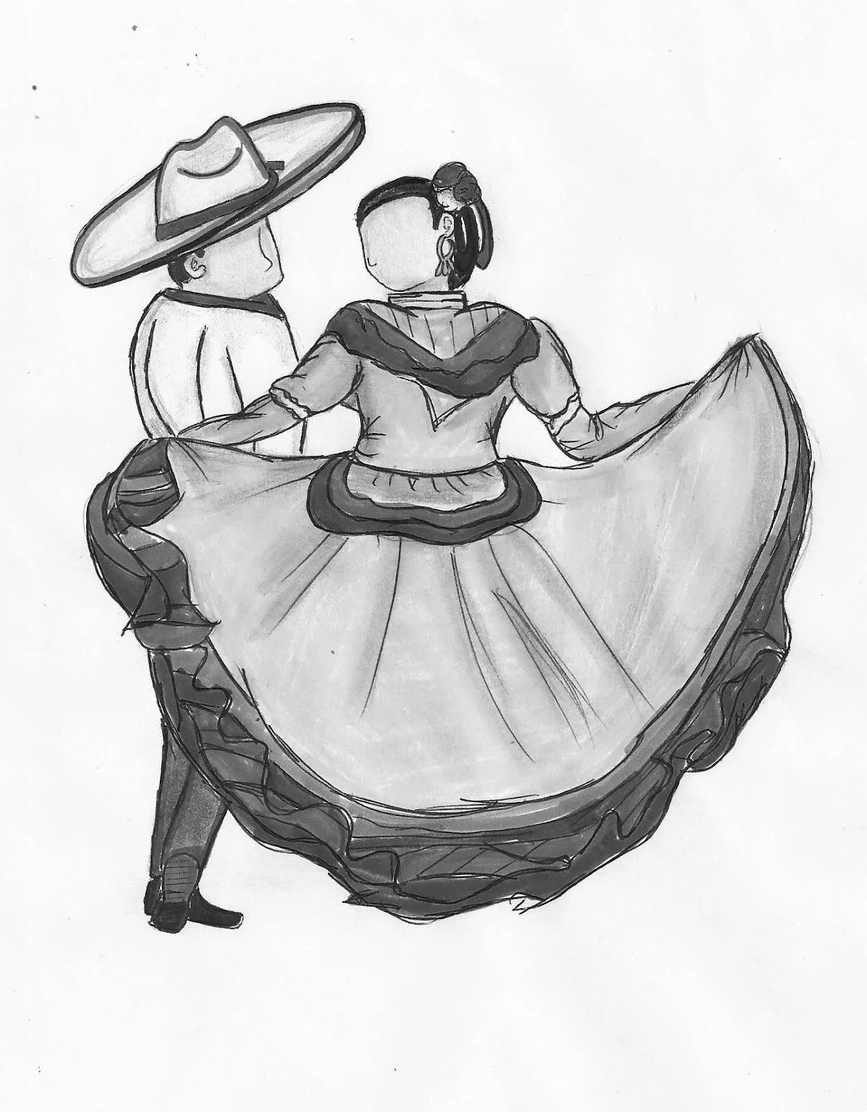 Dibujos de bailes folklóricos - Imagui