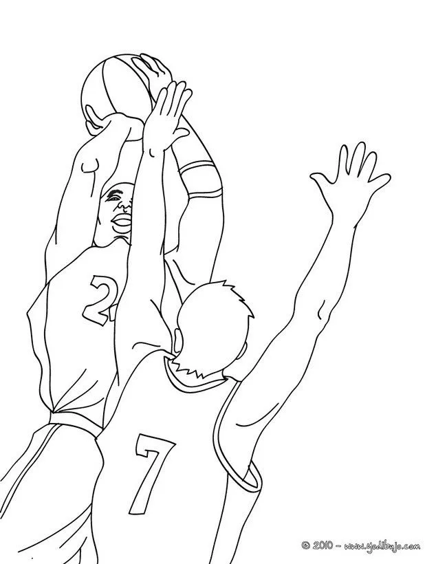 Dibujos de BALONCESTO para colorear - 34 Dibujos para COLOREAR los ...