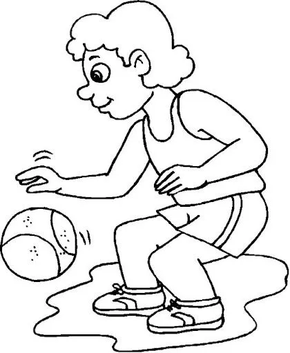 DIBUJOS DE BALONCESTO PARA COLOREAR | Dibujos para colorear