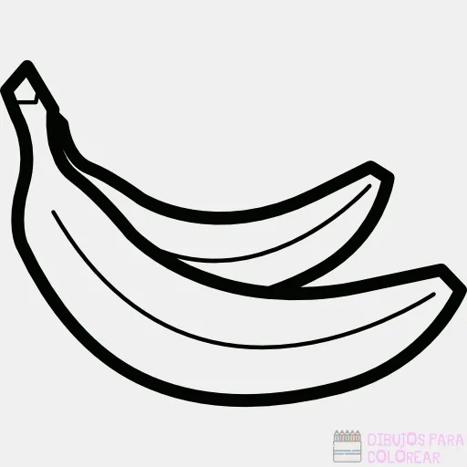 ᐈ Dibujos de Bananas【TOP 30】Un delicioso boceto – Dibujos para Colorear