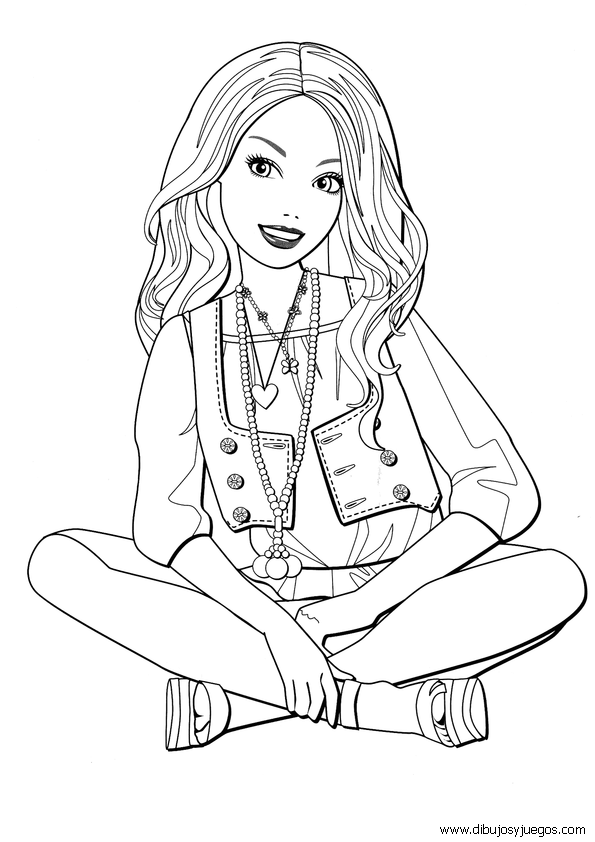 dibujos-barbie-190 | Dibujos y juegos, para pintar y colorear