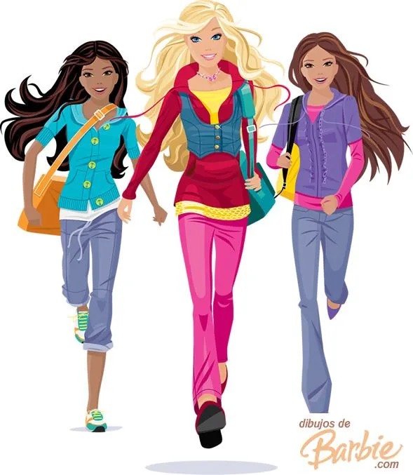 Dibujos de barbie en color - Imagui