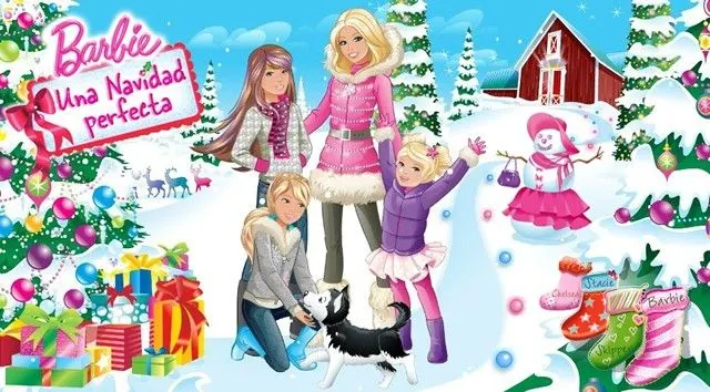 Dibujos de BARBIE en Una Navidad Perfecta para colorear : 16 ...