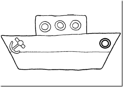 Molde de barco en foami - Imagui