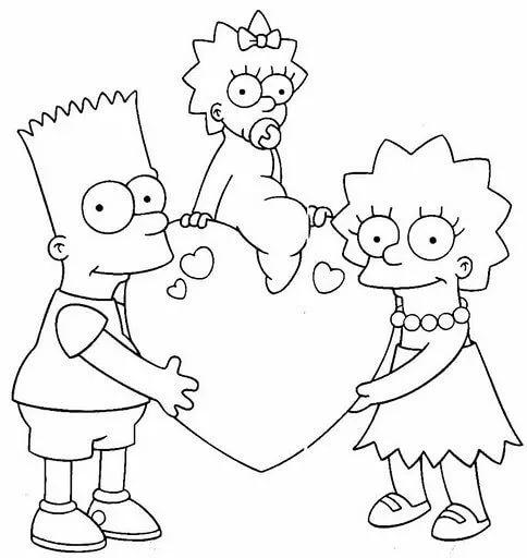 Descargar Dibujos de Bart Simpson para Pintar y Imprimir, Dibujos ...