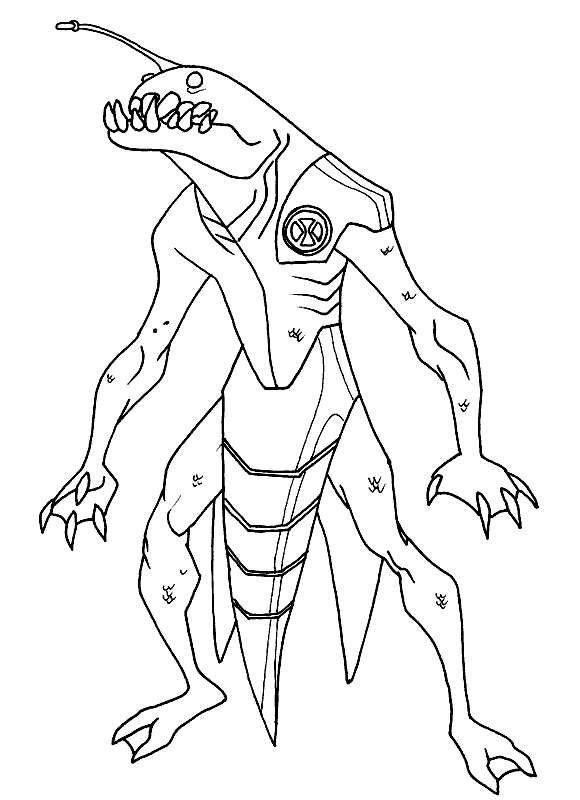 Dibujos animados para colorear: Ben 10 para colorear