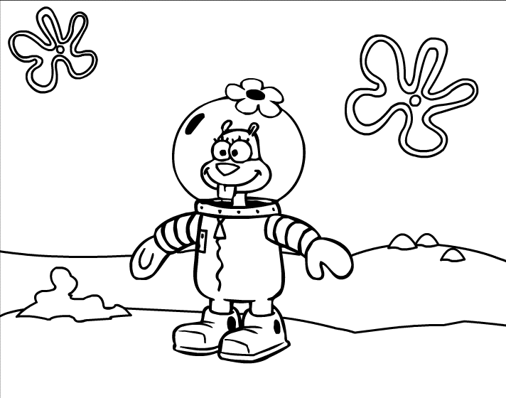 DIBUJOS DE BOB ESPONJA PARA COLOREAR E IMPRIMIR GRATIS:ARENITA : COSAS ...