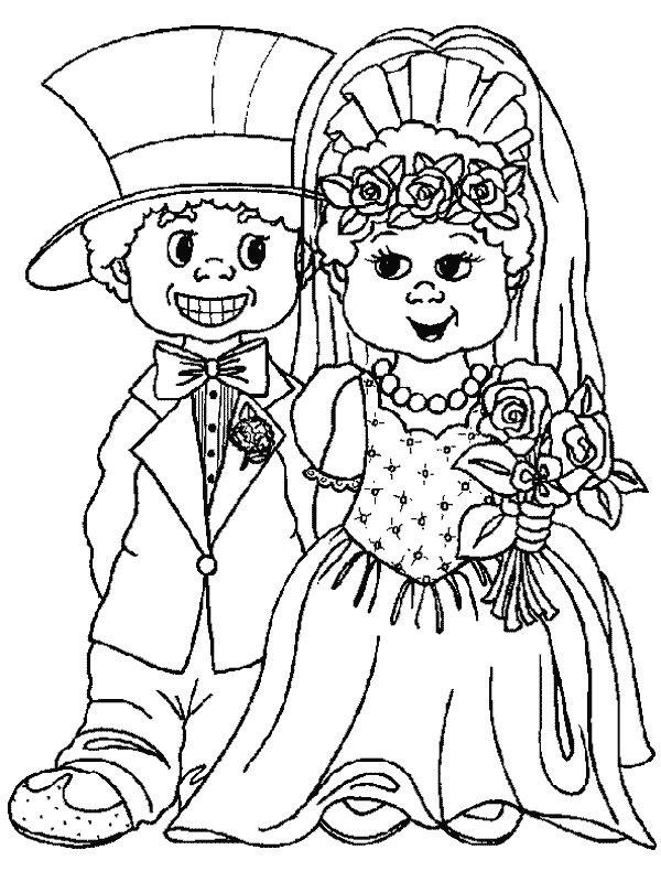 Dibujos de Boda para colorear