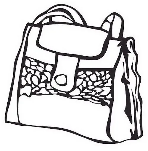 DIBUJOS DE BOLSOS PARA COLOREAR Y PINTAR