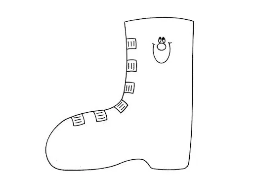 DIBUJOS DE BOTAS PARA COLOREAR