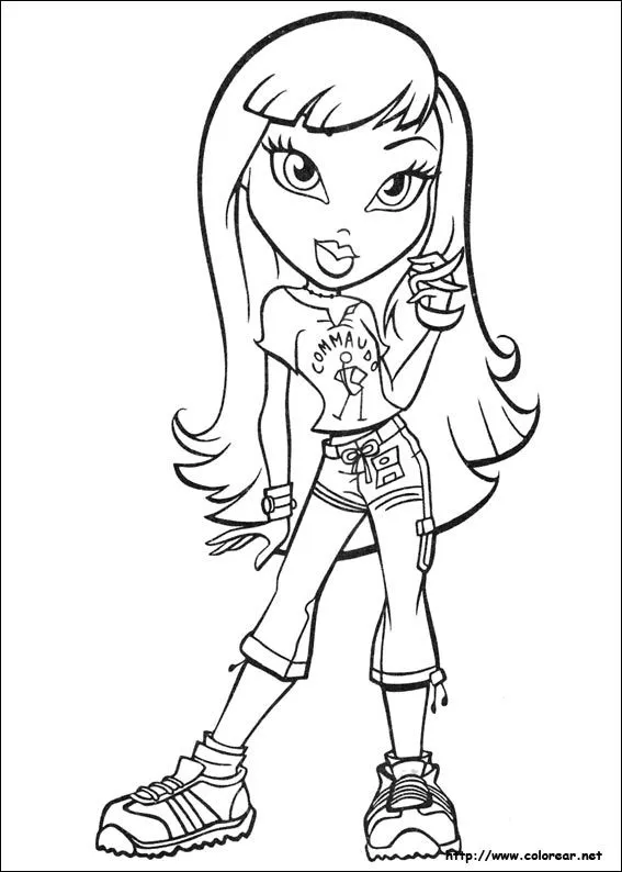 Dibujos de Bratz para colorear en Colorear.