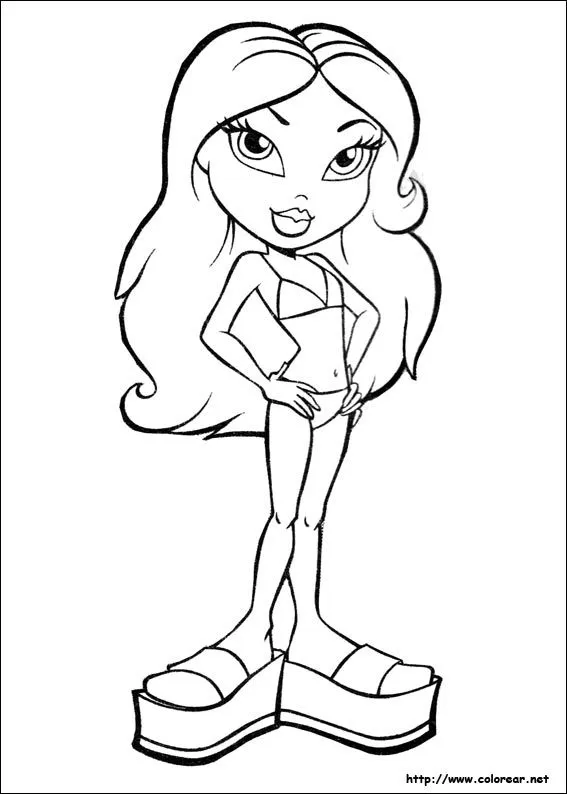 Dibujos de Bratz para colorear en Colorear.net