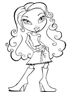 DIBUJOS DE LAS BRATZ PARA PINTAR Y COLOREAR GRATIS : COSAS PARA NIÑOS