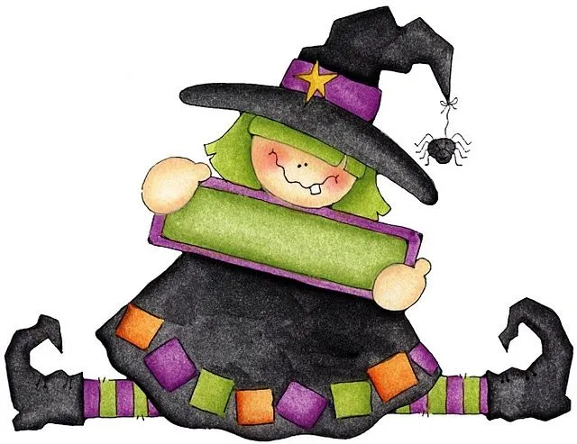 Dibujos de brujitas de halloween ~ Solountip.com