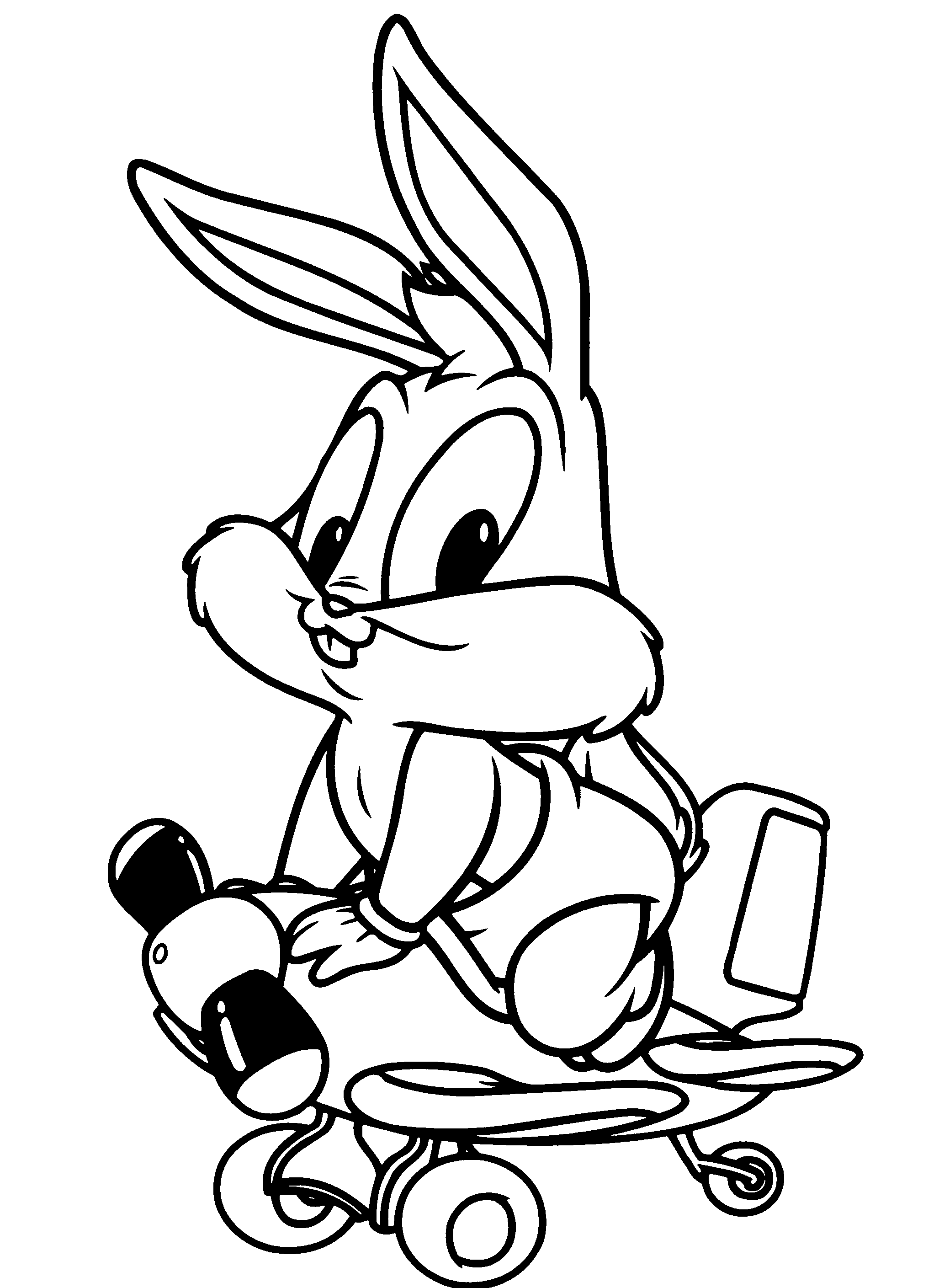 Dibujos de Bugs Bunny bebe para colorear