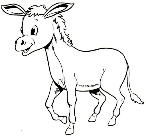 DIBUJOS DE BURROS PARA COLOREAR | Dibujos para colorear