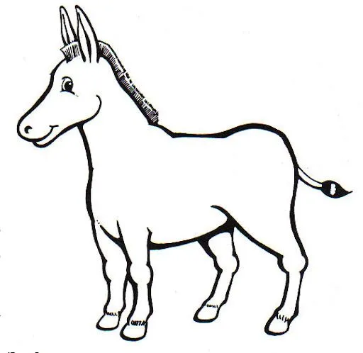 DIBUJOS DE BURROS PARA COLOREAR | Dibujos para colorear