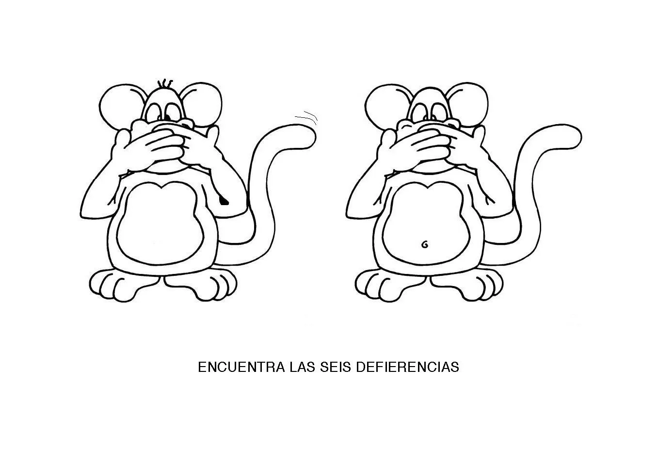 Dibujos de Diferencias para colorear ~ Dibujos para Colorear Infantil