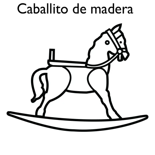 Dibujos caballitos de madera - Imagui