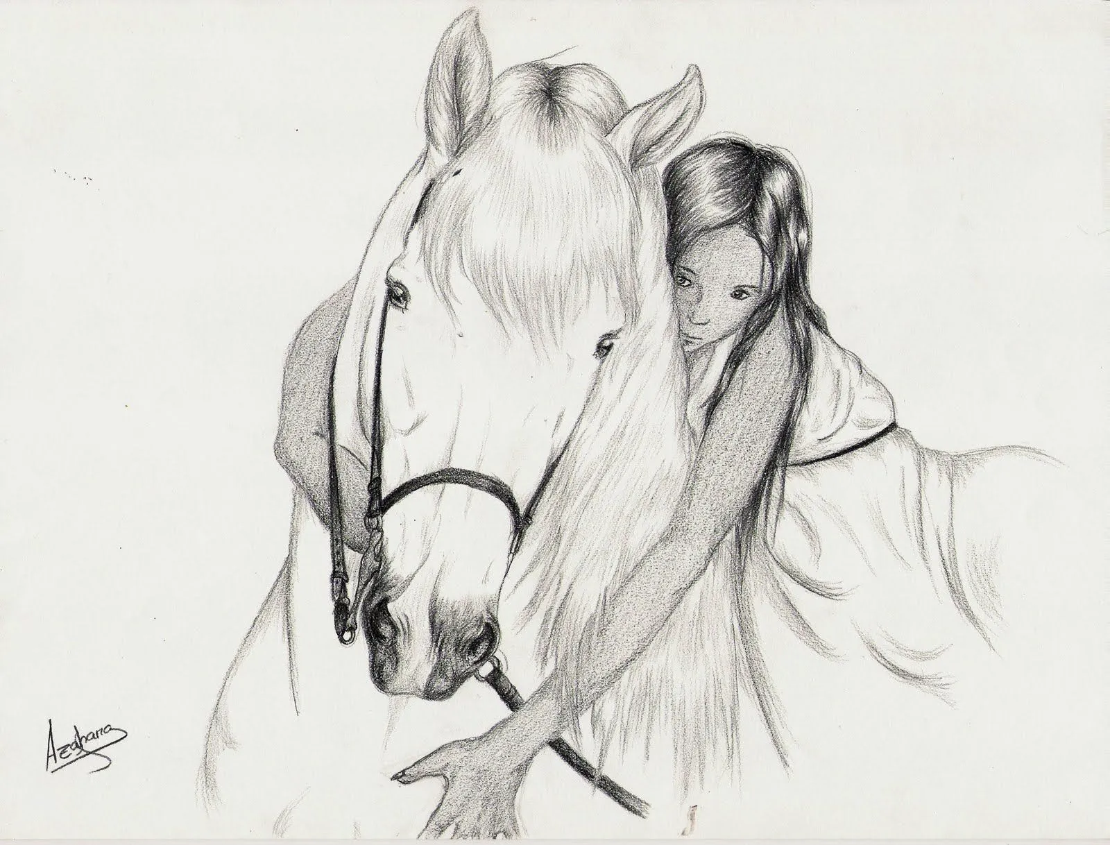 Dibujos Azahara Pérez: Caballos 2010