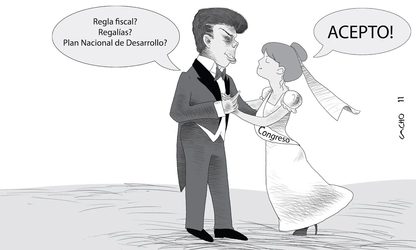 Dibujos Cacho: Matrimonio