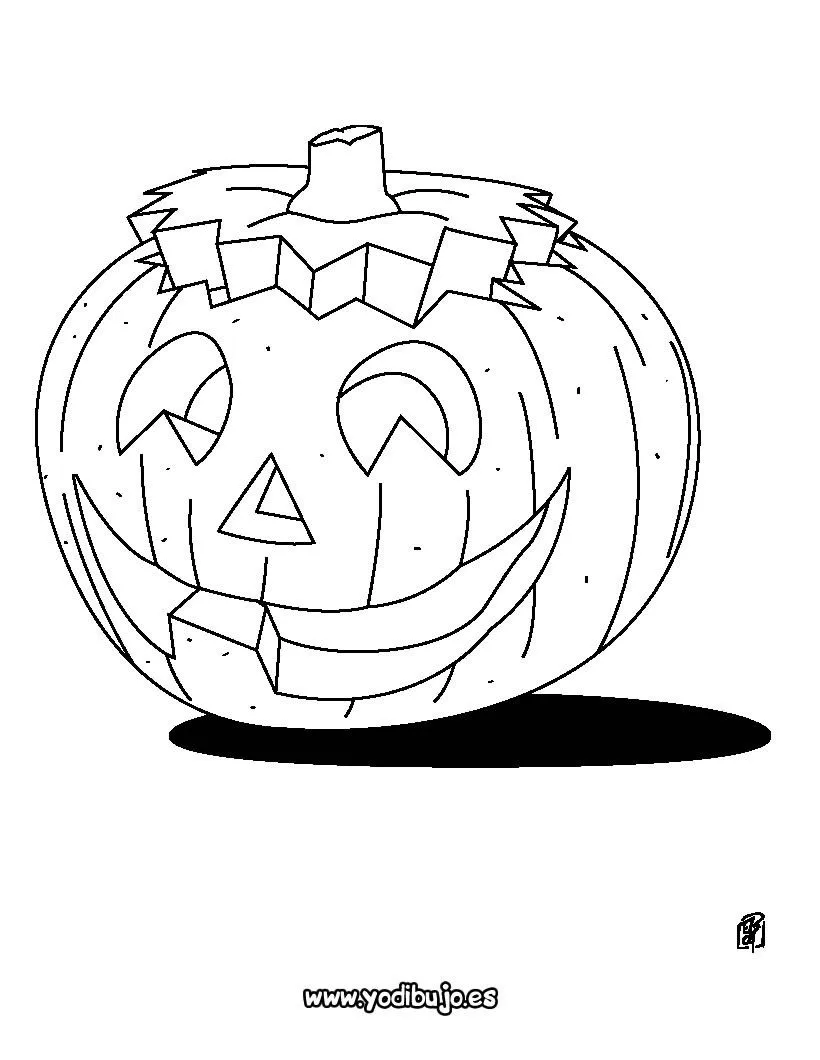 Dibujos de Calabaza para colorear, halloween: calabaza para imprimir