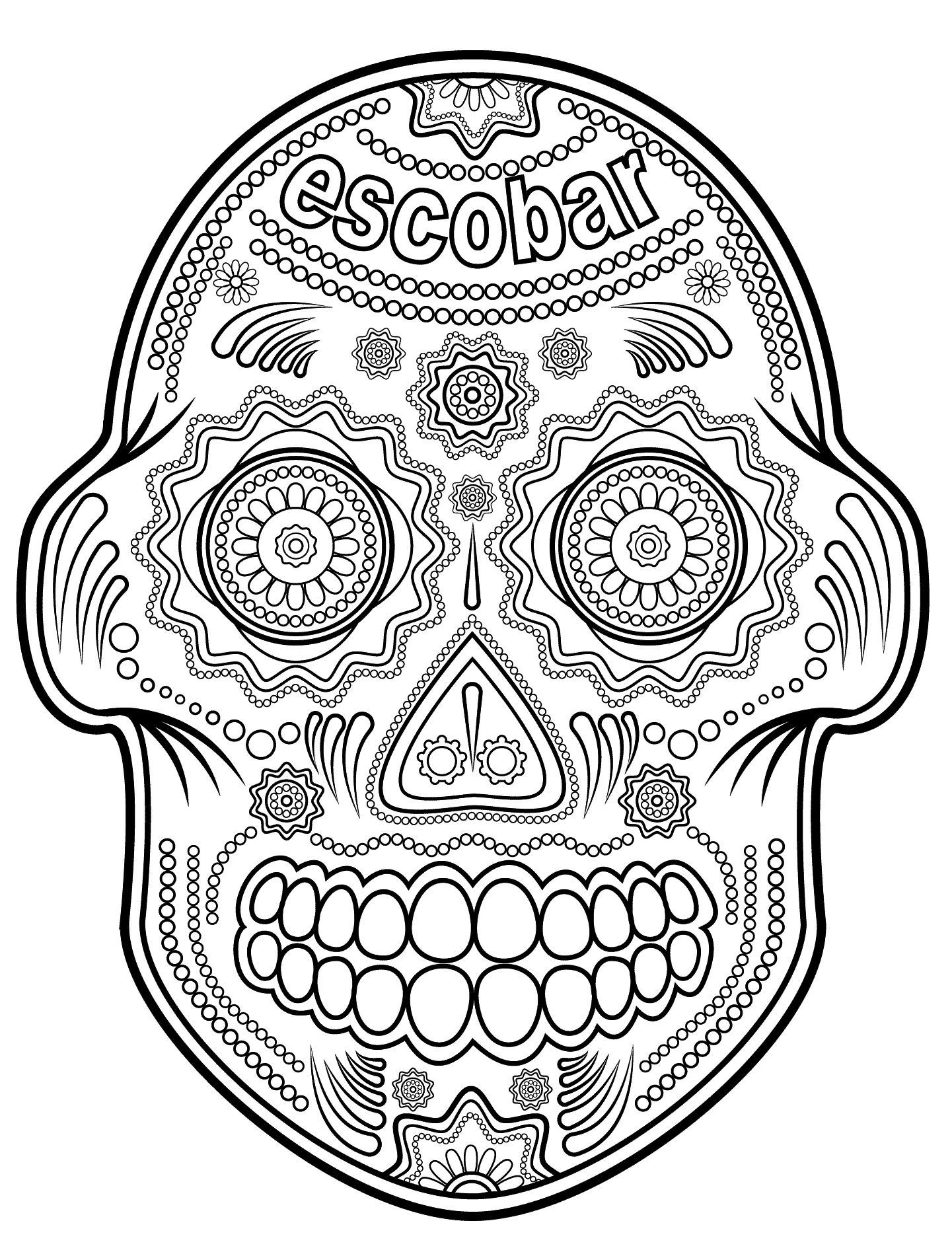 Dibujos de Calaveras para Colorear | DECALAVERAS.COM