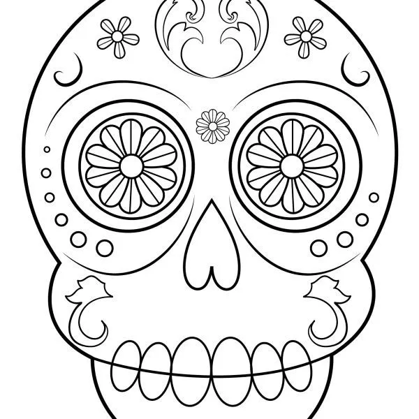 Dibujos de Calaveras para Colorear | DECALAVERAS.COM | Calaveras dibujos,  Calaveras para colorear, Calaveras