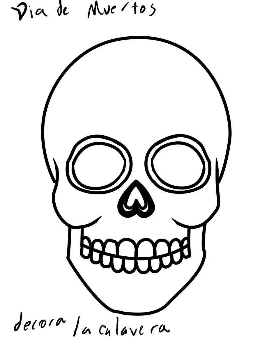 Dibujos calaveras para imprimir - Imagui