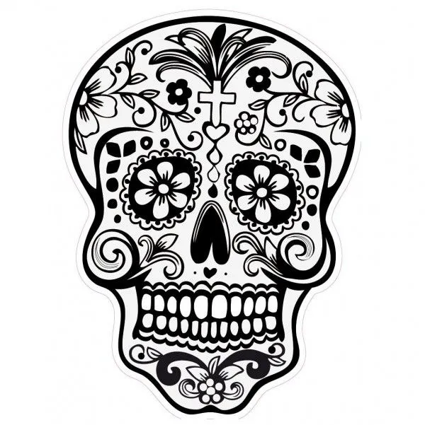 Dibujos de calaveras mexicanas para imprimir y pintar | Colorear ...