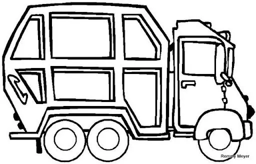 DIBUJOS DE CAMIONES PARA COLOREAR