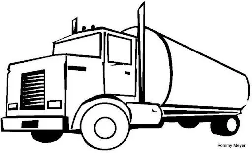 DIBUJOS DE CAMIONES PARA COLOREAR