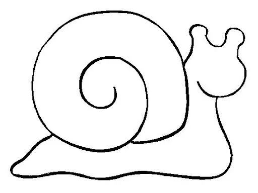 Dibujos de un caracol para colorear - Imagui