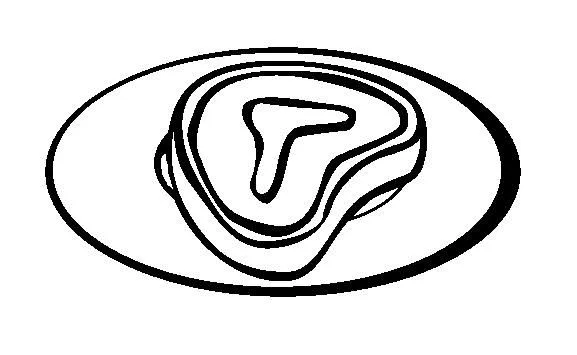 Dibujos carne y pescado para colorear - Imagui