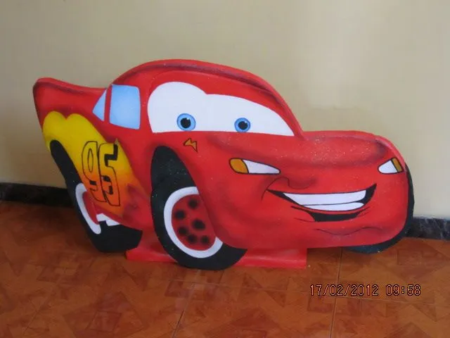 Dibujos de cars en goma eva - Imagui