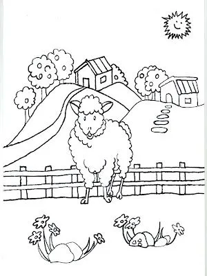 Dibujos de casa de campo para colorear - Imagui