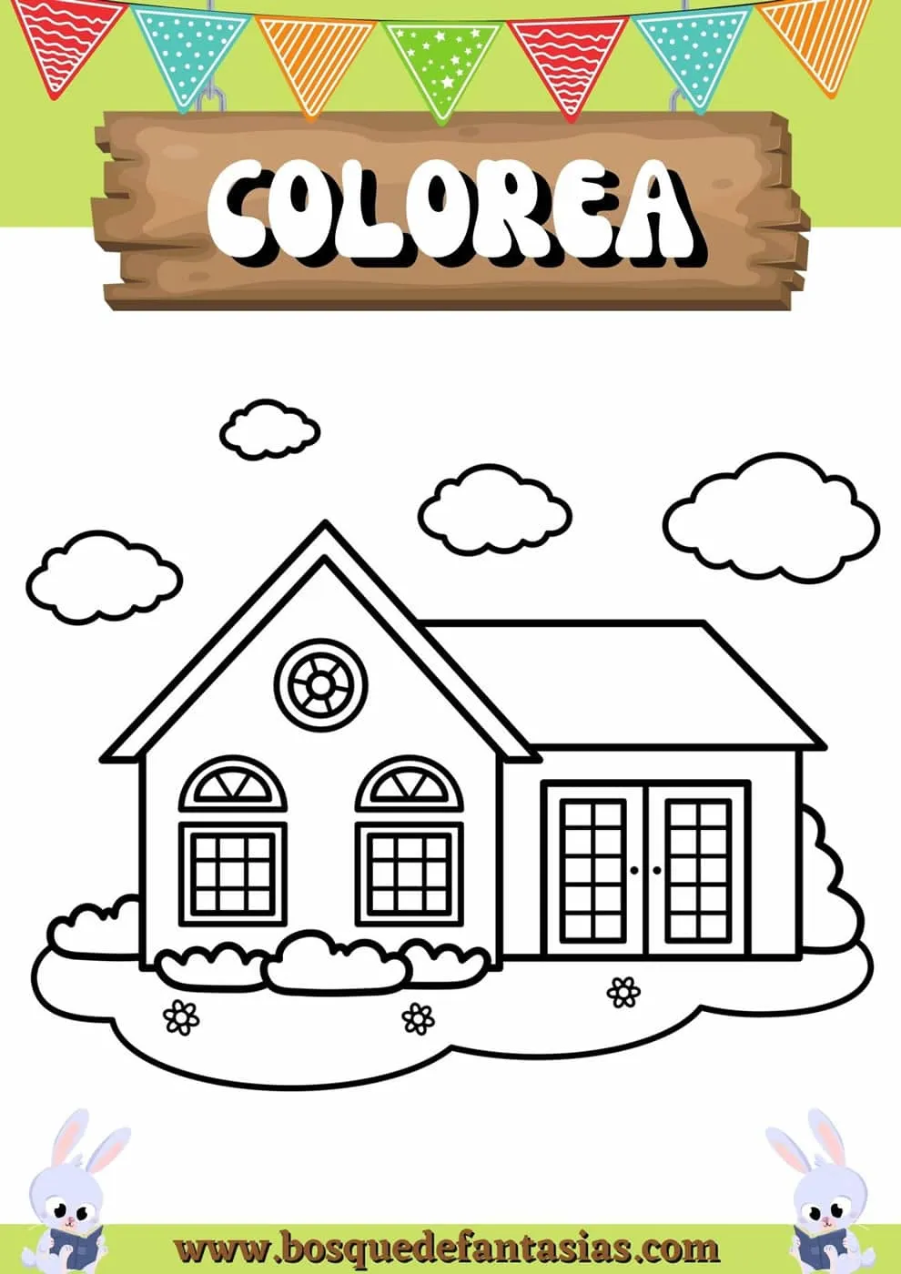 Dibujos de casas para niños | Para colorear e imprimir