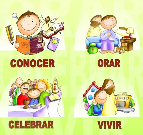 dibujos para la catequesis de niños - Amigos en la Fe