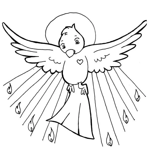 Dibujos para catequesis: ORACIÓN AL ESPÍRITU SANTO