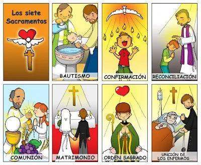 Dibujos para catequesis: LOS SACRAMENTOS