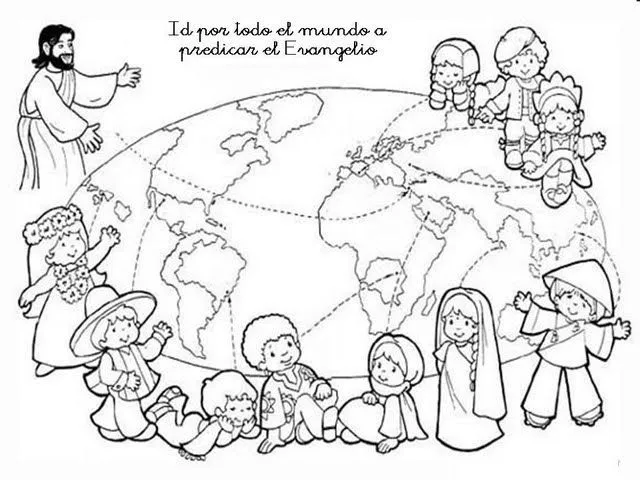 Dibujos Católicos : Imagenes del evangelio para colorear