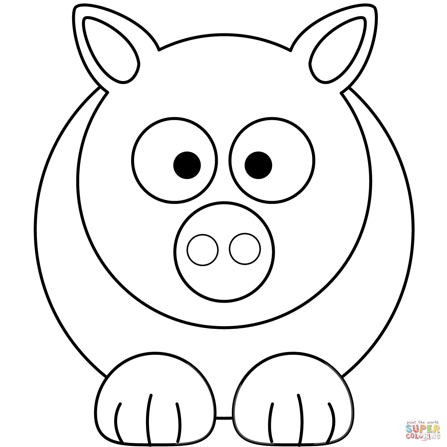 Dibujos de Cerdo para colorear - Páginas para imprimir y colorear ...