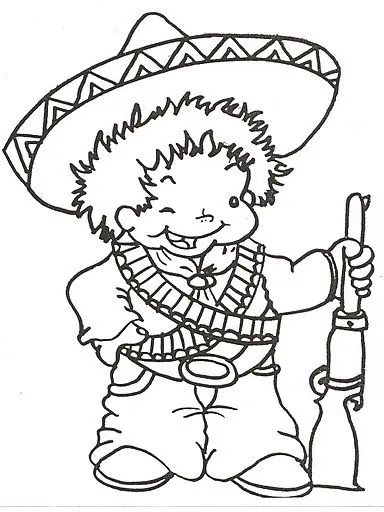 DIBUJOS DE CHARROS PARA COLOREAR