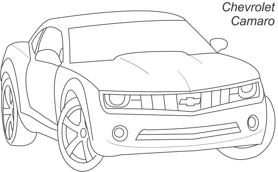 chevy camaro Colouring Pages