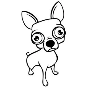 DIBUJOS DE CHIHUAHUAS PARA COLOREAR | Dibujos para colorear