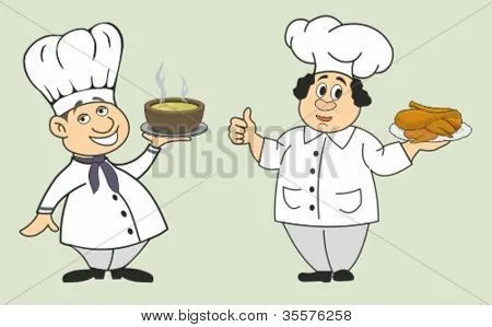 Vectores y fotos en stock de Ilustración de vector de cocineros ...