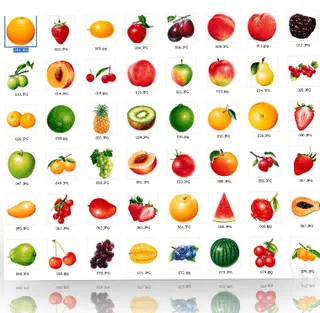 Dibujos a color de frutas y verduras - Imagui