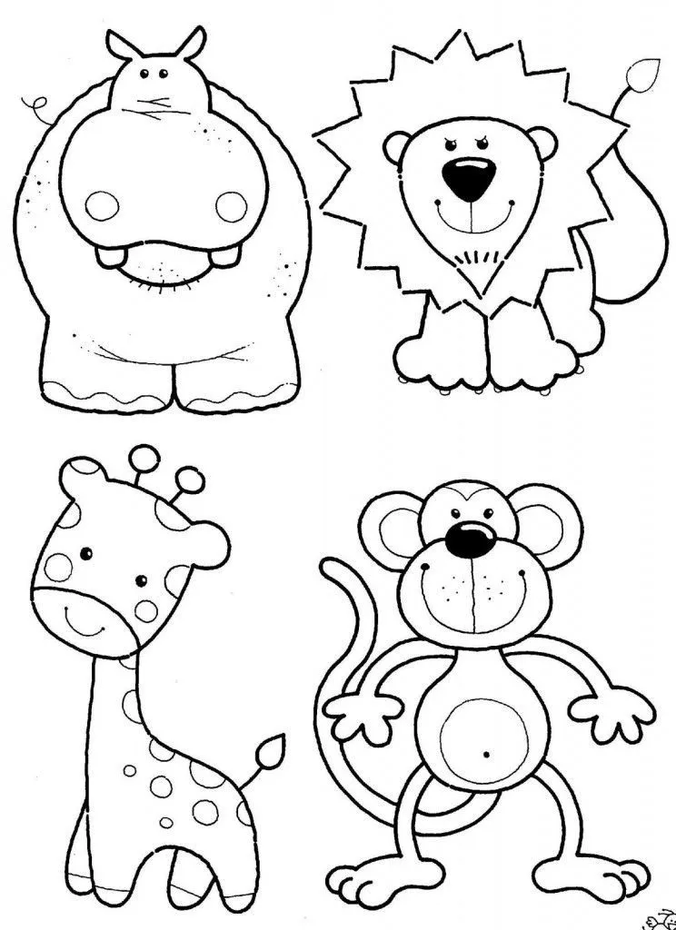 dibujos para colorear de animales tiernos bebes - Buscar con ...