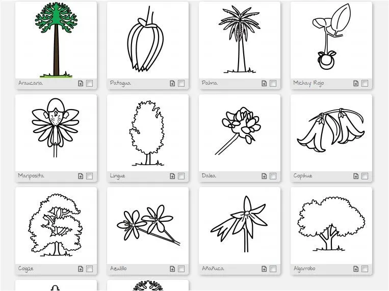 Dibujos de flora y fauna para colorear - Imagui